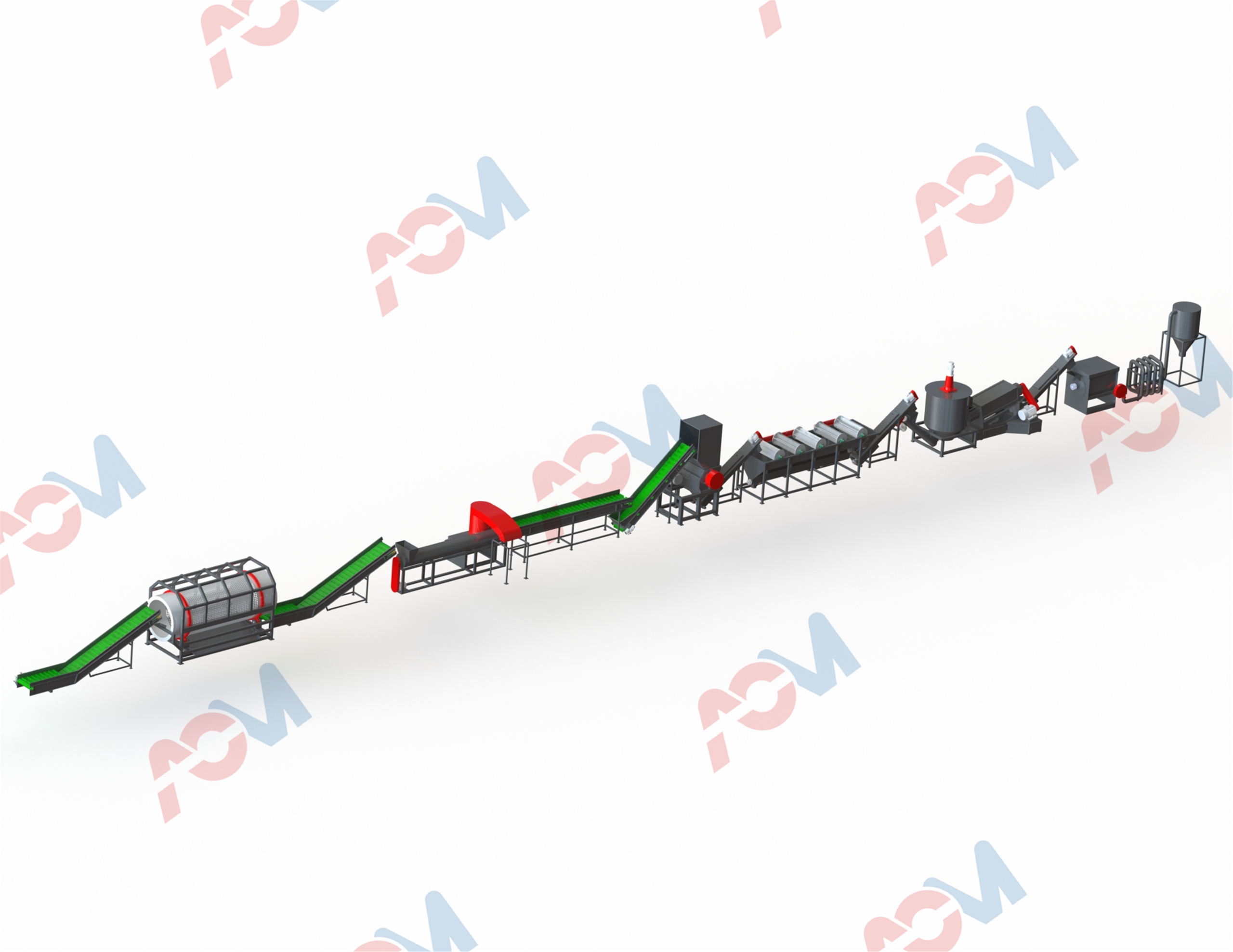 PET BOTTLE WASHING AND RECYCLING LINE