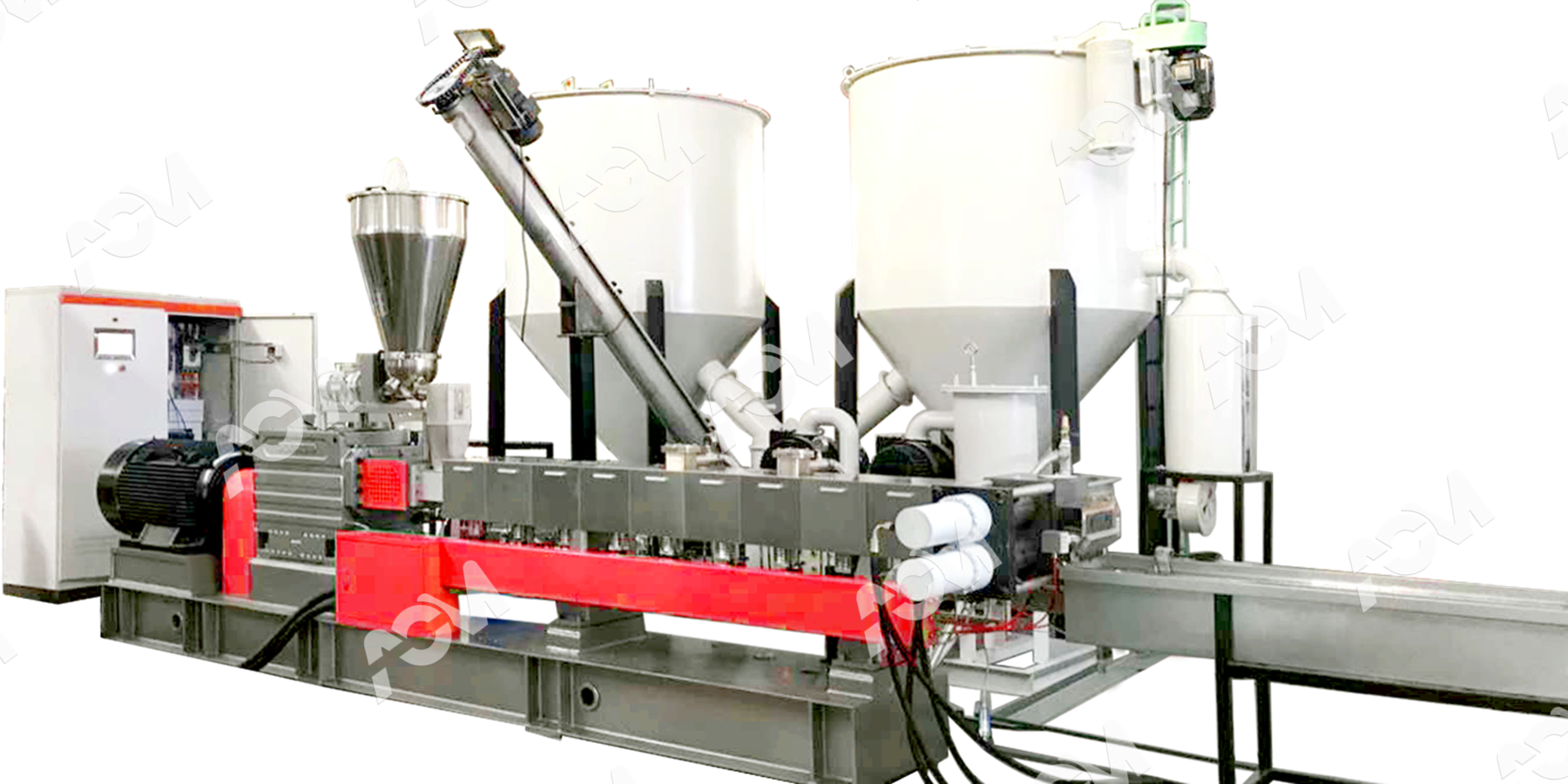 co-rotation parallel twin screw pelletizing line-2